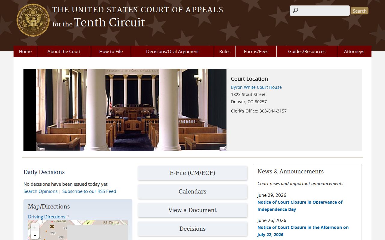 Montrose County District Court records compared with Tenth Circuit federal appeals